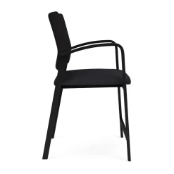 Newport Oversized Hip Chair with Fabric Back and Vinyl Seat
