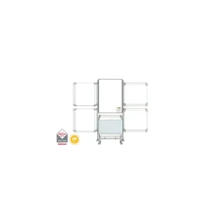 Nexus Double-Sided Mobile Easel Porcelain Magnetic Whiteboard 34