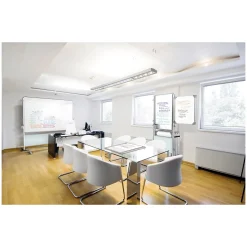 Nexus Double-Sided Mobile Easel Porcelain Magnetic Whiteboard 34