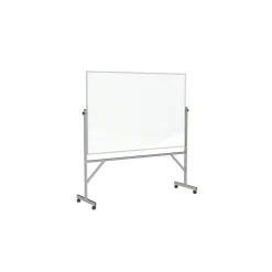 Nexus Double-Sided Mobile Easel Porcelain Magnetic Whiteboard 34
