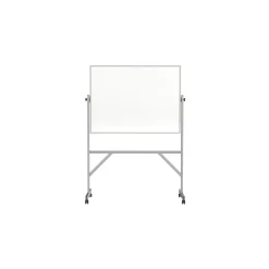 Nexus Double-Sided Mobile Easel Porcelain Magnetic Whiteboard 34