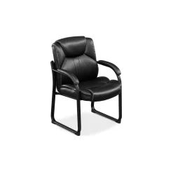 Omega Faux Leather Oversize Guest Chair