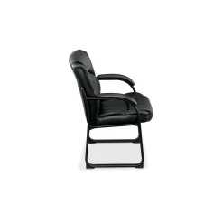 Omega Faux Leather Oversize Guest Chair