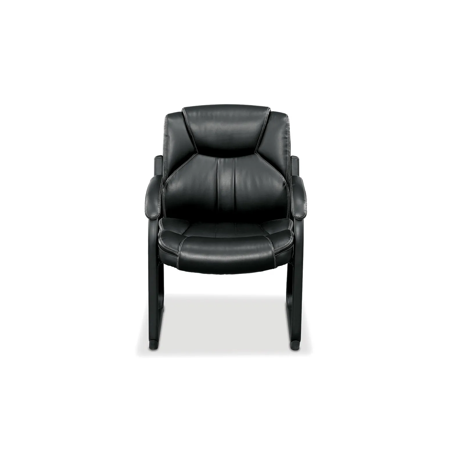 Omega Faux Leather Oversize Guest Chair