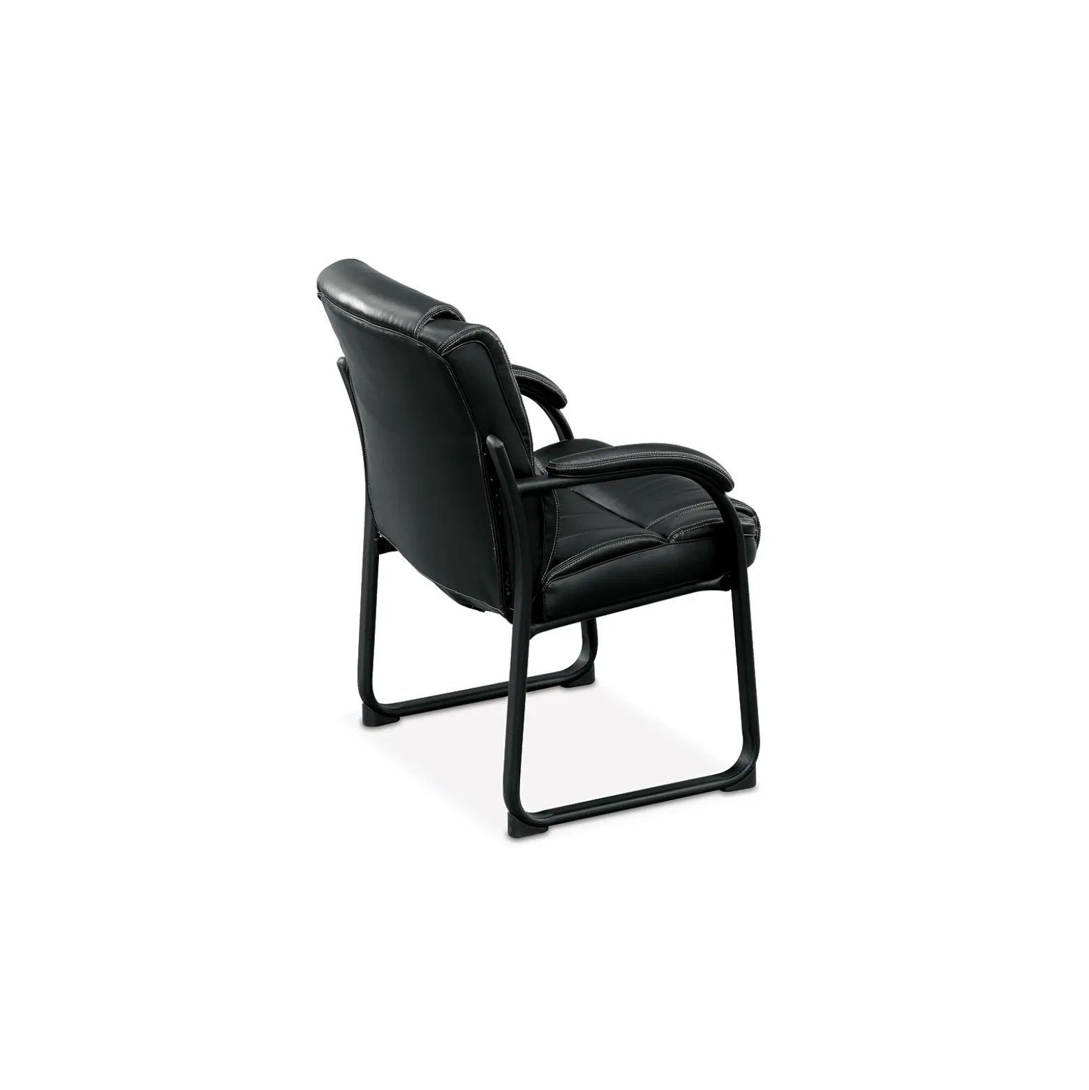 Omega Faux Leather Oversize Guest Chair