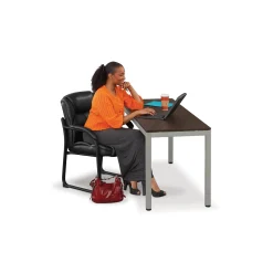 Omega Faux Leather Oversize Guest Chair