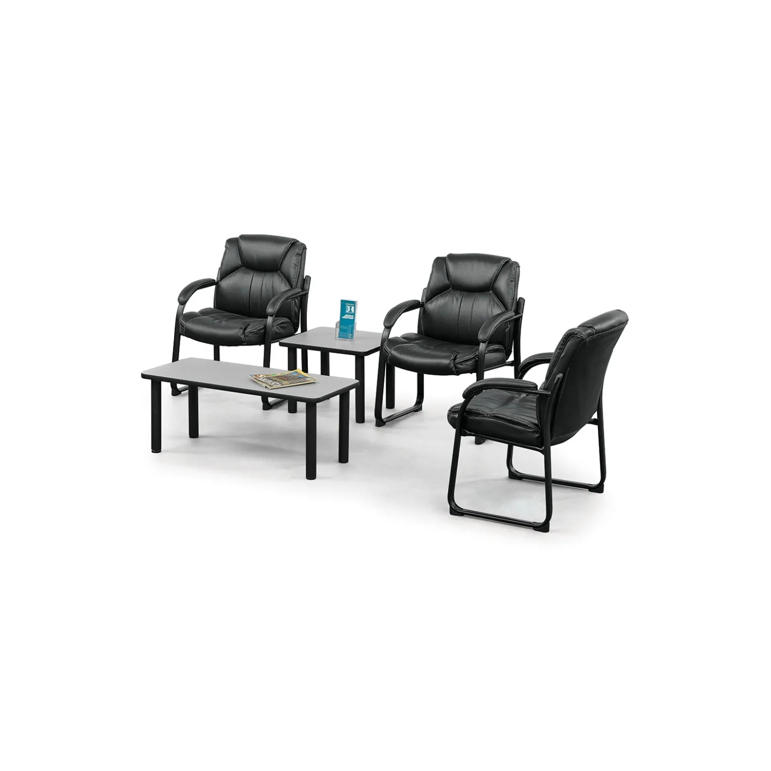 Omega Faux Leather Oversize Guest Chair