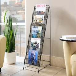 Onyx Five Pocket Mesh Magazine Rack