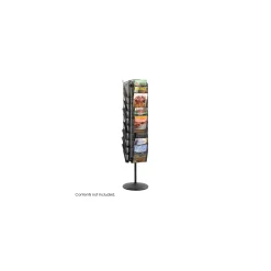 Onyx Rotating Magazine Stand with 30 Pockets