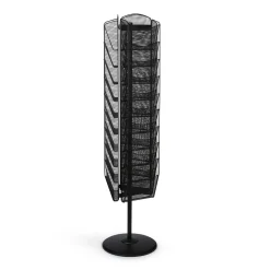 Onyx Rotating Magazine Stand with 30 Pockets