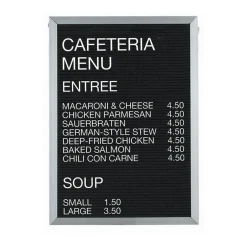 Open Faced Aluminum Frame Letter Board 36