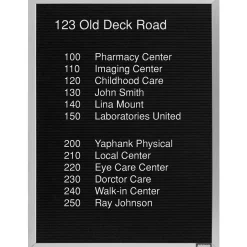Open Faced Aluminum Frame Letter Board 24"Wx18"H