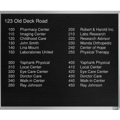 Open Faced Aluminum Frame Letter Board 30