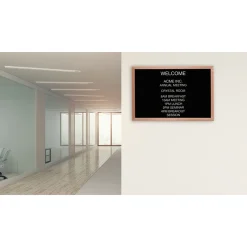 Open Faced Oak Wood Frame Letter Board 24