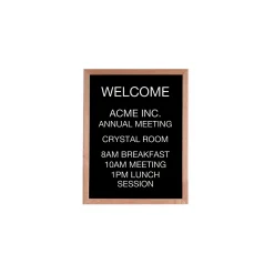 Open Faced Oak Wood Frame Letter Board 30"Wx24"H