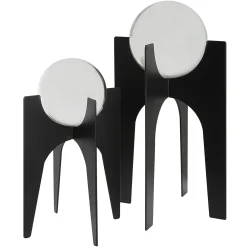 Orb Sculptures, Set of Two