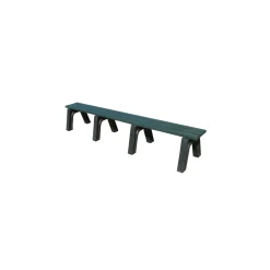 Outdoor Recycled Plastic Flat Economy Bench 8'