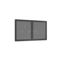 Ovation 2 Door Enclosed Fabric Bulletin Board 36