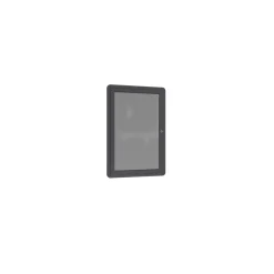 Ovation 3 Door Enclosed Fabric Bulletin Board 6'Wx4'H