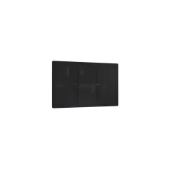Ovation 3 Door Enclosed Fabric Bulletin Board 6'Wx4'H