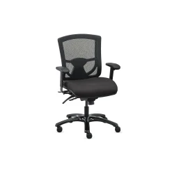Overtime Mesh-Back 24/7 Big and Tall Office Chair with Fabric Seat