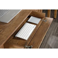 Palladia Single Pedestal Desk with Keyboard Tray