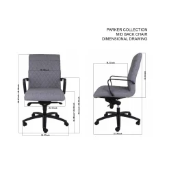 Parker Mid-Back Executive Office Chair