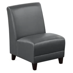 Parkside Armless Guest Chair in Faux Leather - 21