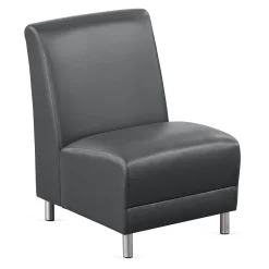 Parkside Armless Guest Chair in Faux Leather - 21