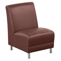 Parkside Armless Guest Chair in Faux Leather - 21