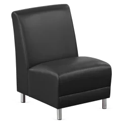 Parkside Armless Guest Chair in Faux Leather - 21