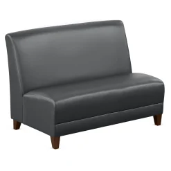 Parkside Armless Loveseat in Faux Leather - 44