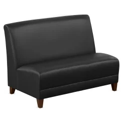 Parkside Armless Loveseat in Faux Leather - 44