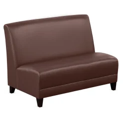 Parkside Armless Loveseat in Faux Leather - 44
