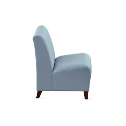 Parkside Armless Loveseat in Polyurethane or Fabric - 44