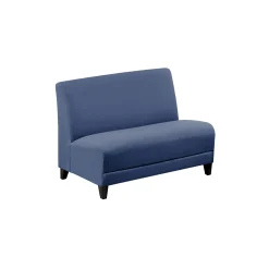 Parkside Armless Loveseat in Polyurethane or Fabric - 44