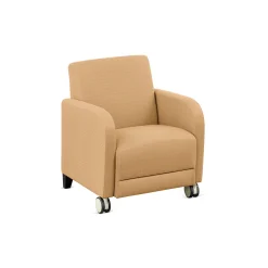 Parkside Guest Chair with Casters in Polyurethane or Fabric - 27