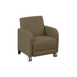 Parkside Guest Chair with Casters in Polyurethane or Fabric - 27