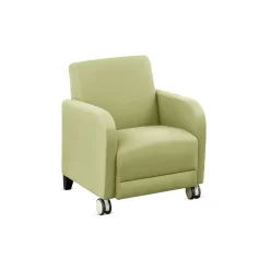Parkside Guest Chair with Casters in Polyurethane or Fabric - 27
