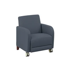 Parkside Guest Chair with Casters in Polyurethane or Fabric - 27