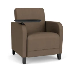 Parkside Guest Chair with Swivel Tablet in Designer Upholstery