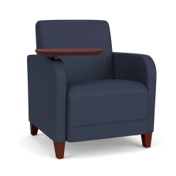 Parkside Guest Chair with Swivel Tablet in Designer Upholstery