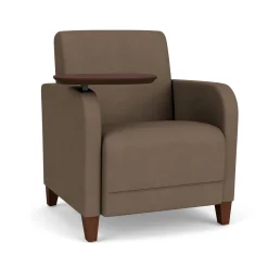 Parkside Guest Chair with Swivel Tablet in Designer Upholstery