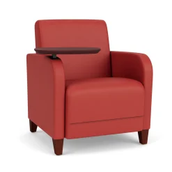 Parkside Guest Chair with Swivel Tablet in Designer Upholstery