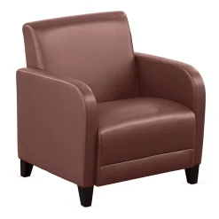 Parkside Oversized Guest Chair in Faux Leather - 31