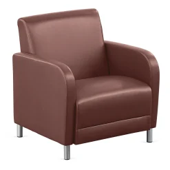 Parkside Oversized Guest Chair in Faux Leather - 31