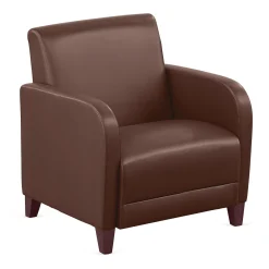 Parkside Oversized Guest Chair in Faux Leather - 31