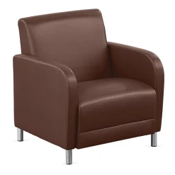Parkside Oversized Guest Chair in Faux Leather - 31