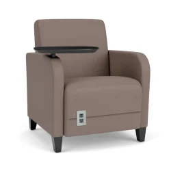 Parkside Powered Guest Chair with Swivel Tablet in Standard Upholstery
