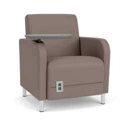Parkside Powered Guest Chair with Swivel Tablet in Standard Upholstery